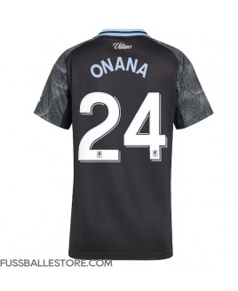 Günstige Aston Villa Amadou Onana #24 Auswärtstrikot Damen 2025-26 Kurzarm